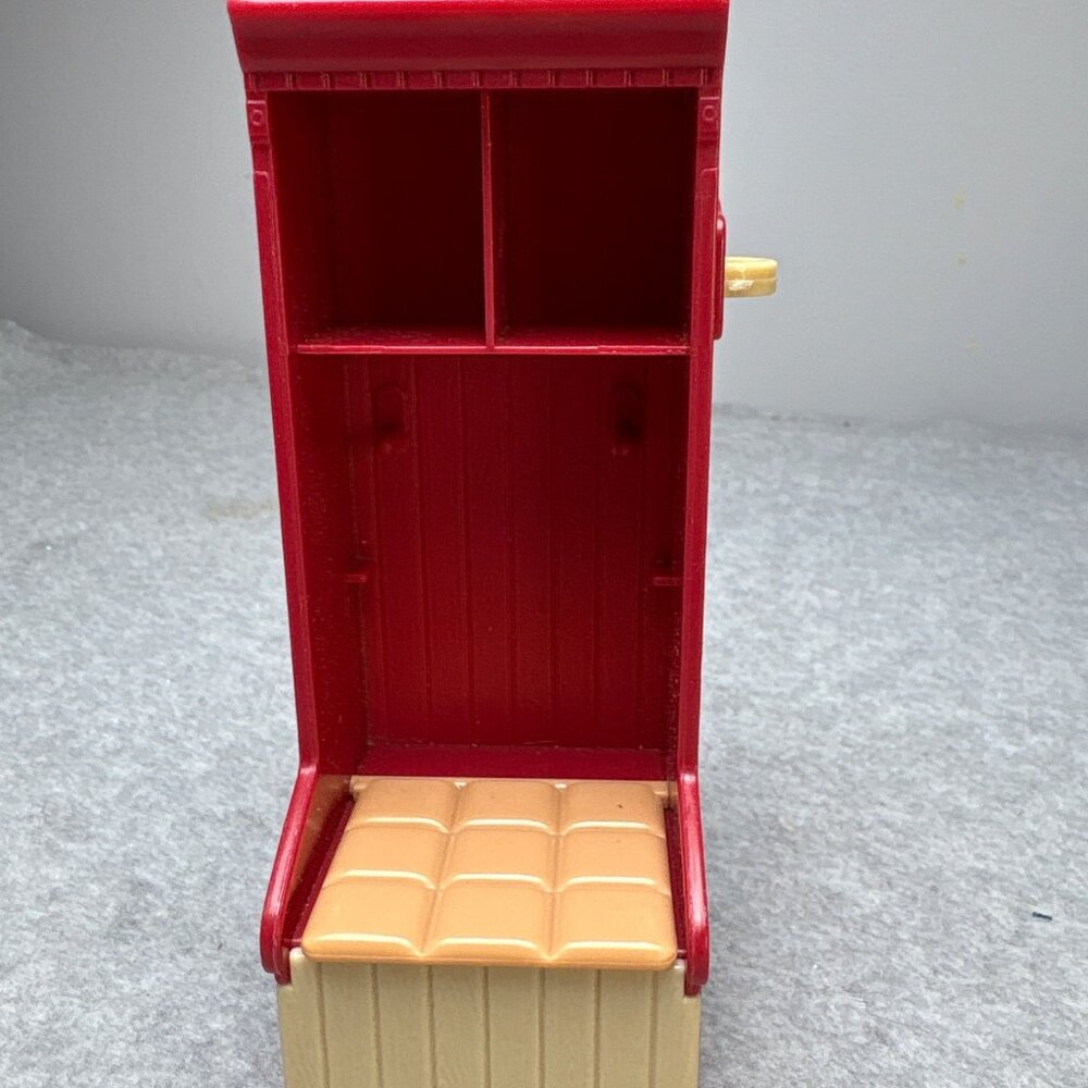 Fisher Price Loving Family Dollhouse Red & Beige Hall Tree Furniture Piece